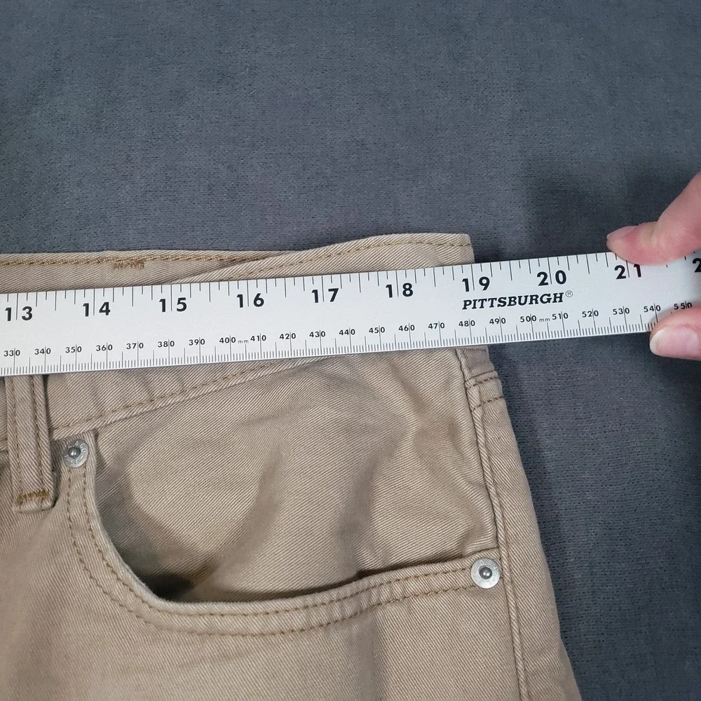 Levi's 508 Regular Taper Pants Mens 38x32 Tan Khaki Twill Chino Jeans‎